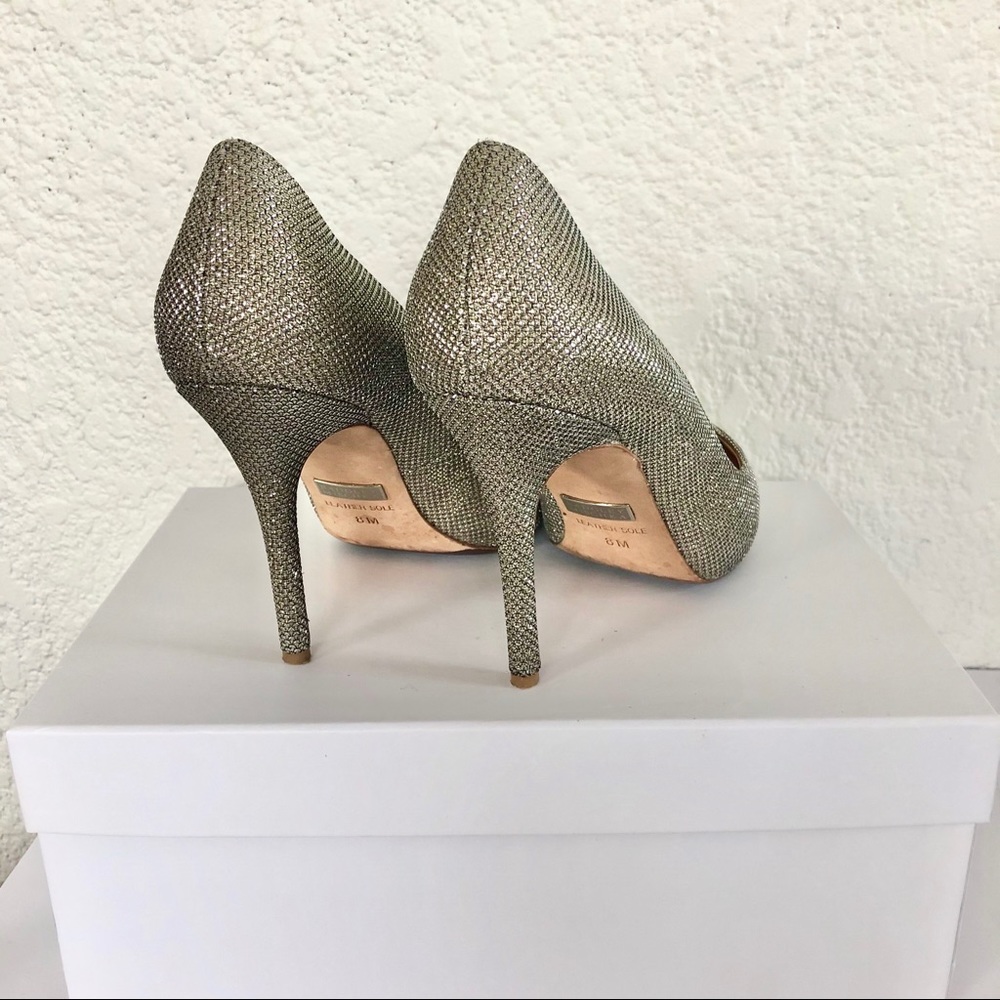 BADGLEY MISCHKA SPARKLY POINTED TOE STILLETOS - Picture 6 of 7